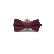 Vlinderstrik bordeauxrood zwart Ruitje